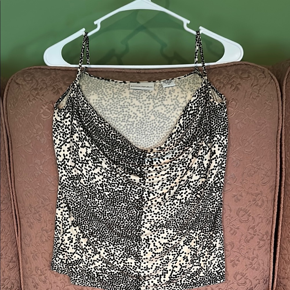 Banana Republic Silk medium print top